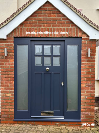 1930S front door 2 sidelights